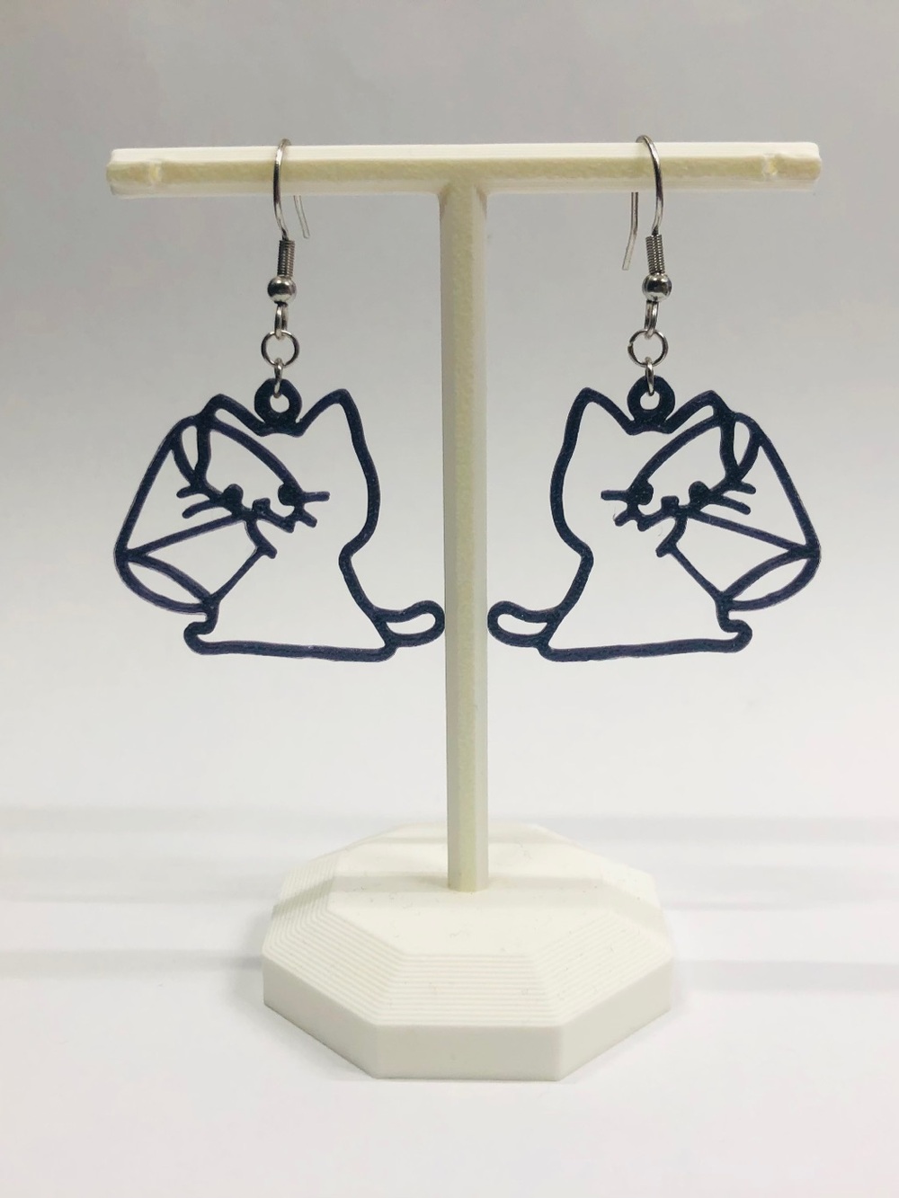 Cat Silhouette Dangle Earrings